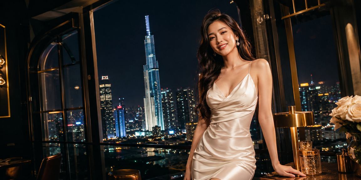 Người dùng thưởng thức cà phê và chơi casino tại TP. Hồ Chí Minh về đêm