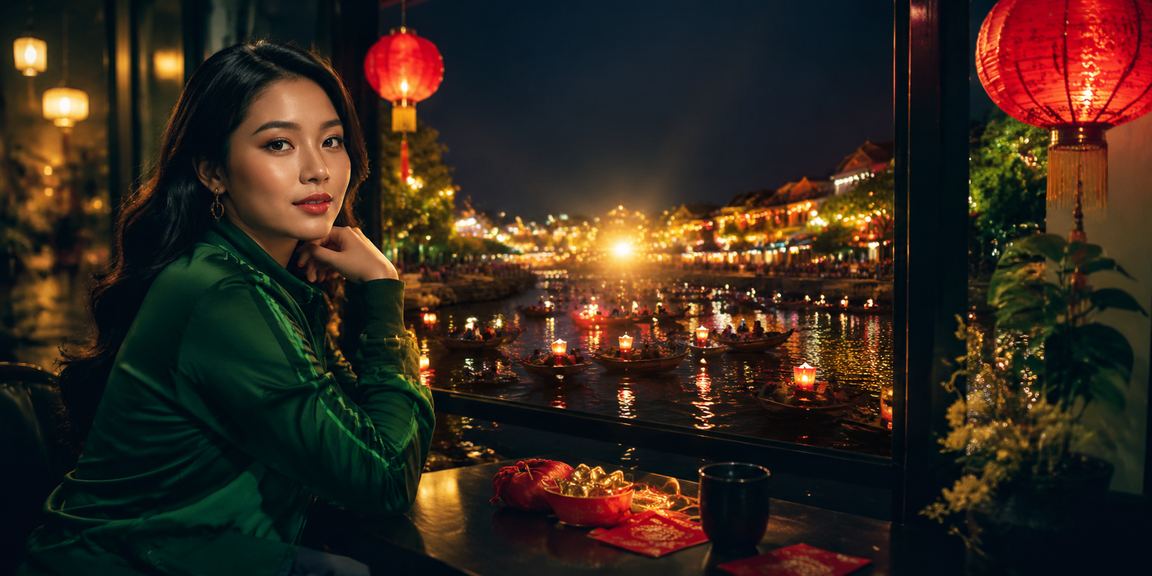 Người chơi nhận thưởng phong bì đỏ tại quán cà phê Hội An qua ứng dụng